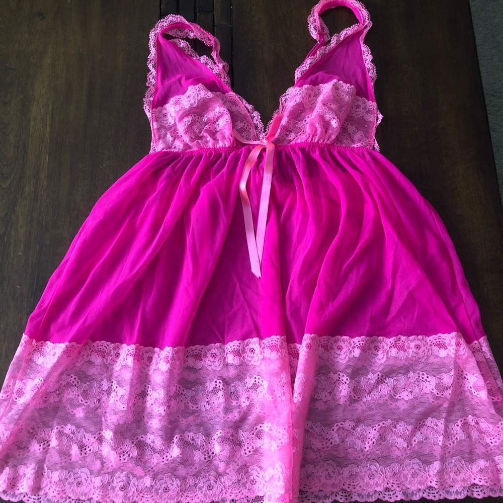 Hot pink Victoria secret lingerie